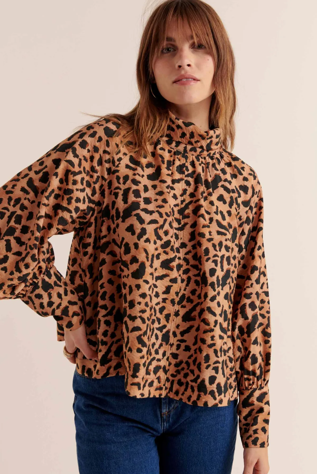 Balzac Paris Blouse Mona Guépard cappuccino Shop