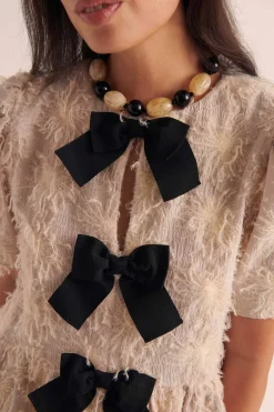Balzac Paris Blouse Naomi Broderie fleur écru Fashion
