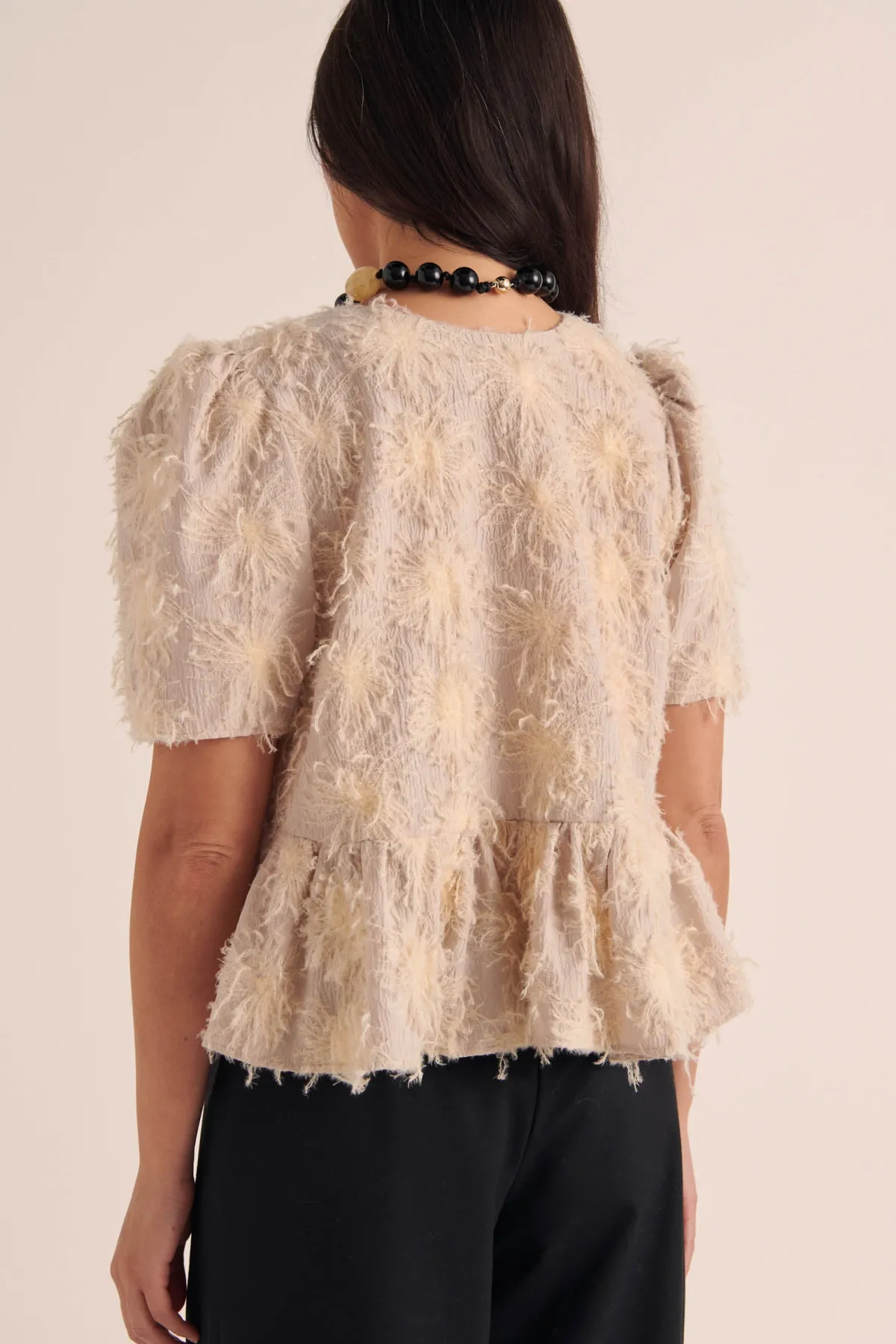 Balzac Paris Blouse Naomi Broderie fleur écru Fashion