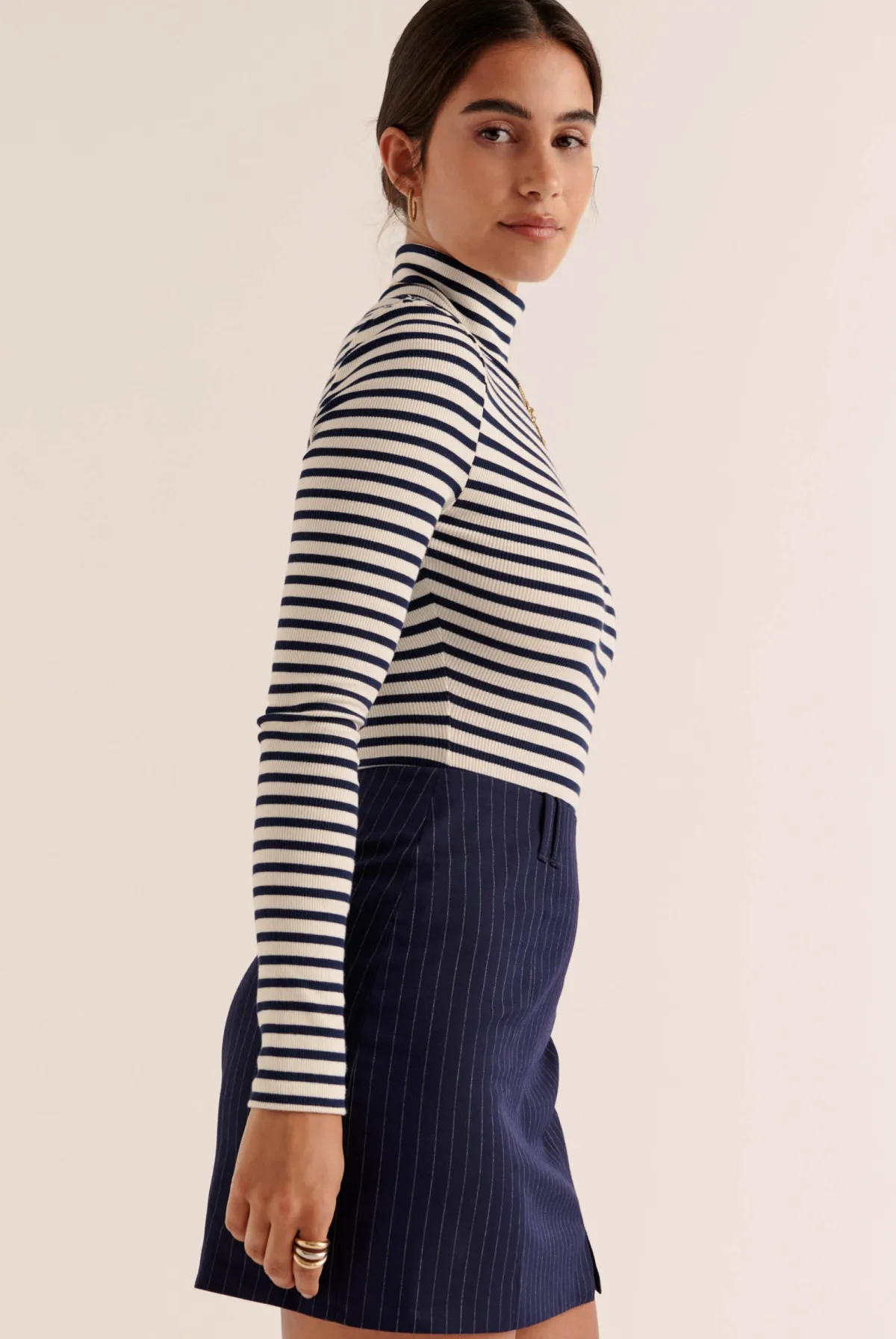 Balzac Paris Body Légendaire marine et écru Rayures Discount