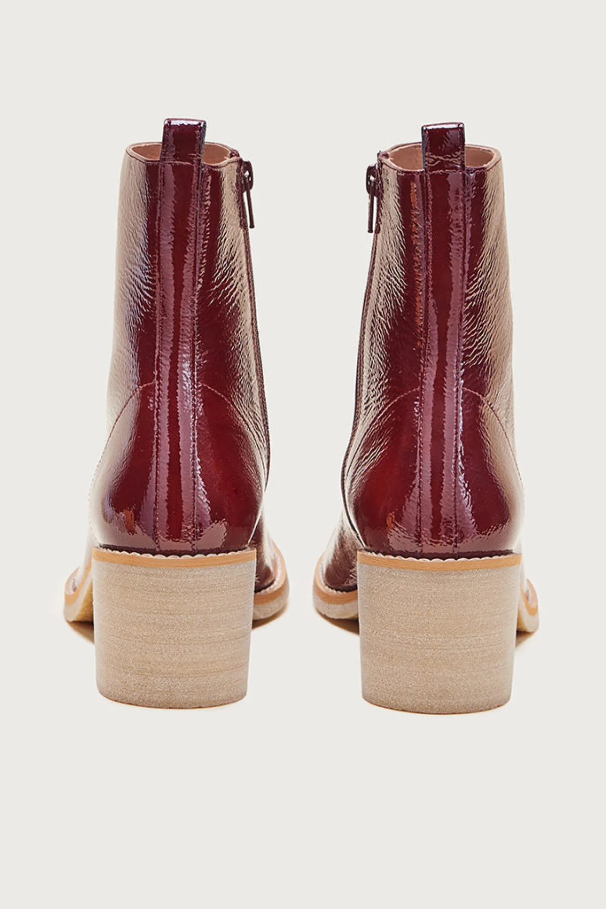 Balzac Paris Bottines Allure Vernis froissé chocolat Best Sale