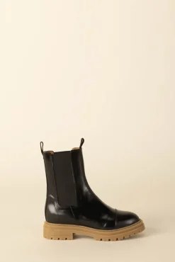 Balzac Paris Bottines Fleuron Noir glacé Hot