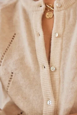 Balzac Paris Cardigan Caleb blanc naturel Écru Store
