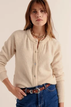 Balzac Paris Cardigan Come blanc naturel Ecru Discount