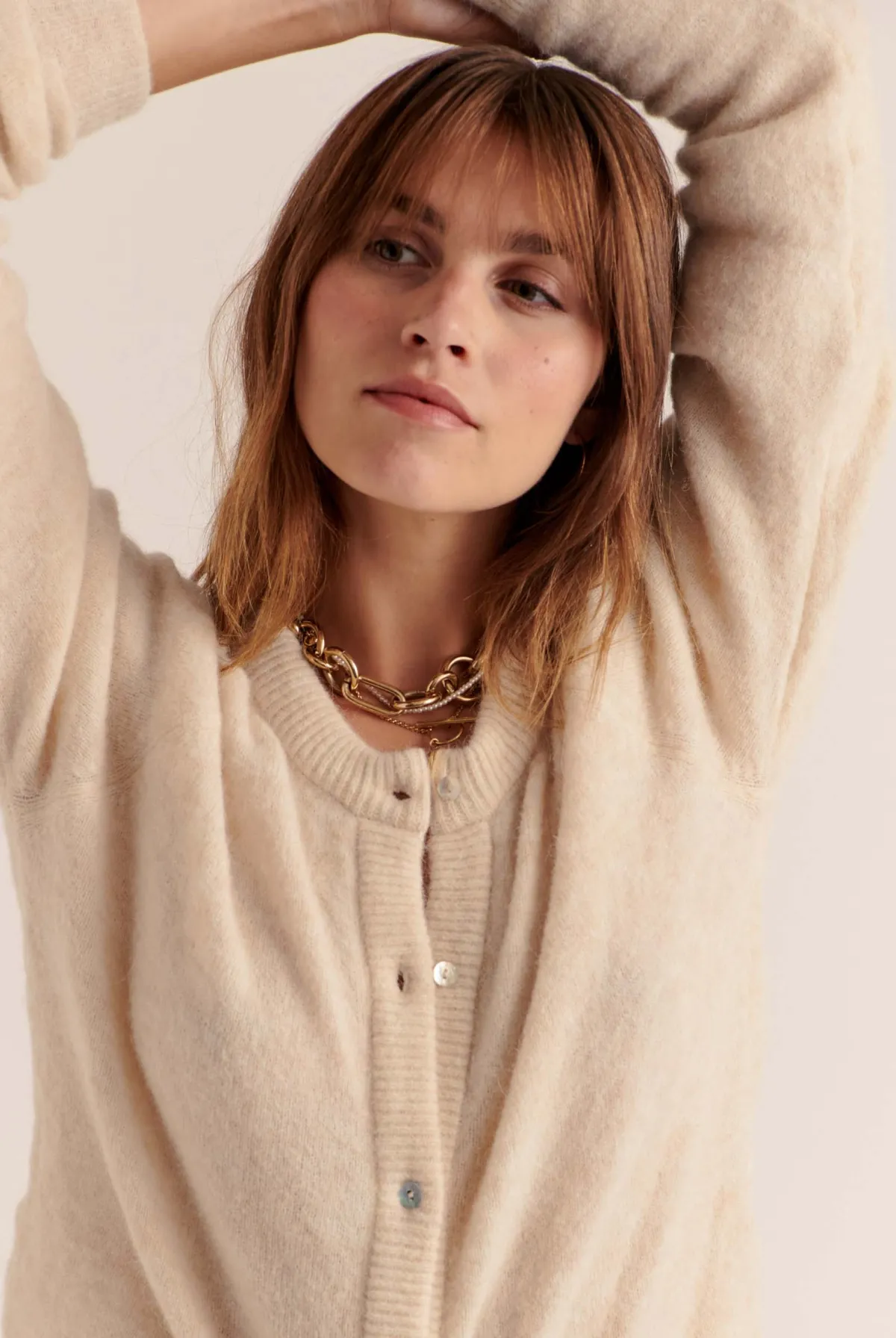 Balzac Paris Cardigan Come blanc naturel Ecru Discount