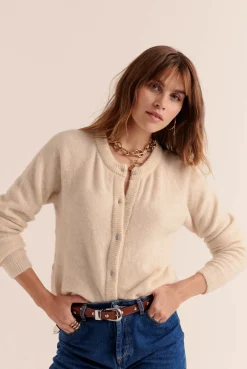 Balzac Paris Cardigan Come blanc naturel Ecru Discount