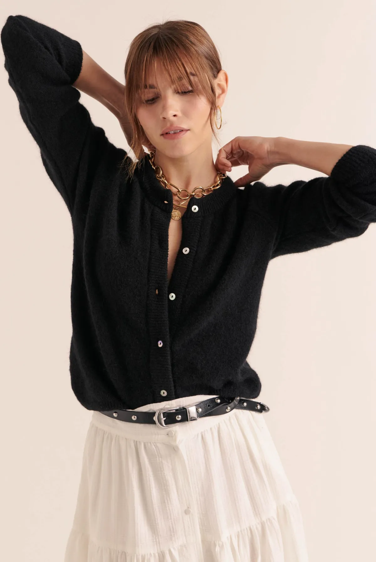Balzac Paris Cardigan Come Noir Sale