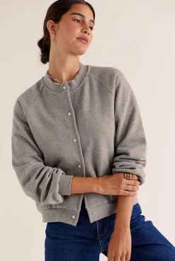 Balzac Paris Cardigan Douillet Gris chiné Shop