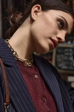 Balzac Paris Cardigan Mandy Bordeaux irisé Clearance