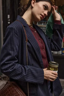 Balzac Paris Cardigan Mandy Bordeaux irisé Clearance