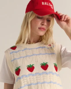 Balzac Paris Casquette Espoir rouge & écru Rouge et écru Online