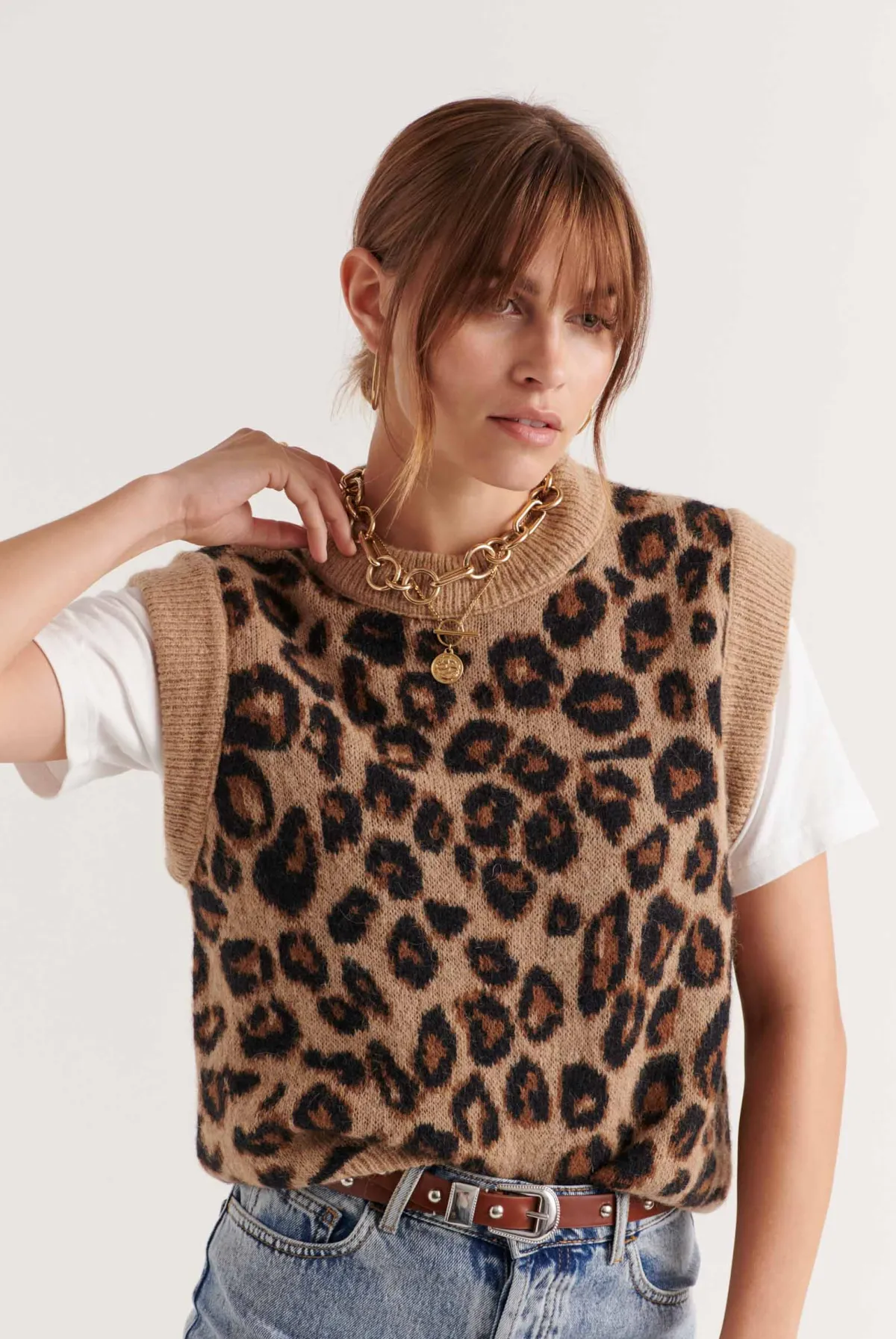 Balzac Paris Ceinture Cameron Clouté camel New