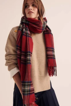 Balzac Paris Écharpe Public Tartan rouge Store