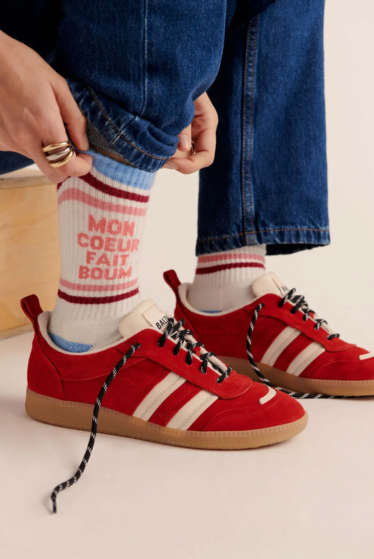 Balzac Paris Chaussettes boum Écru Cheap