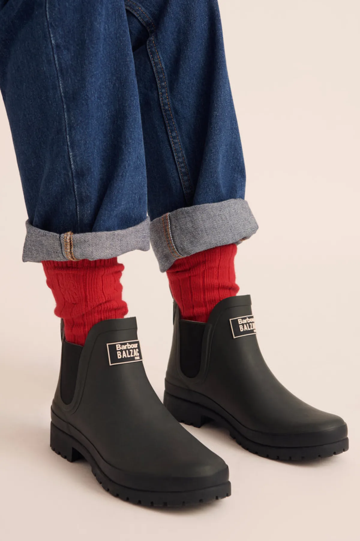 Balzac Paris Chaussettes Felice Rouge Outlet