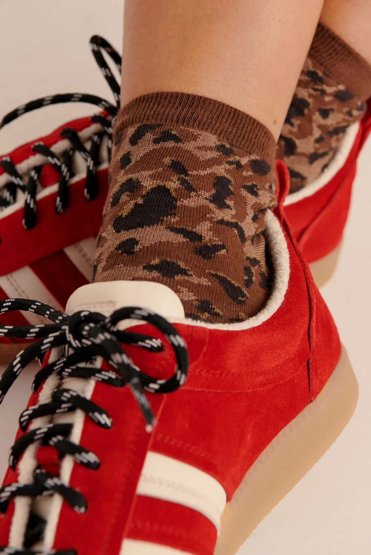 Balzac Paris Chaussettes Jason Guépard cappuccino Discount
