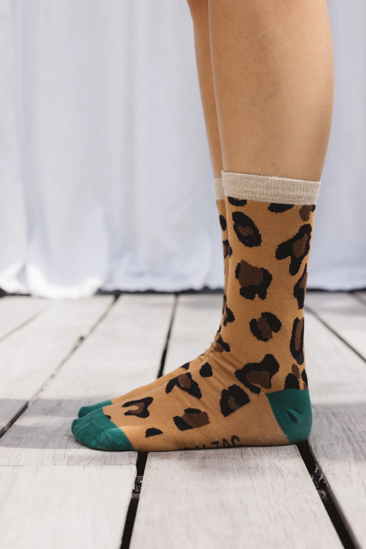 Balzac Paris Chaussettes Léo vert Sale