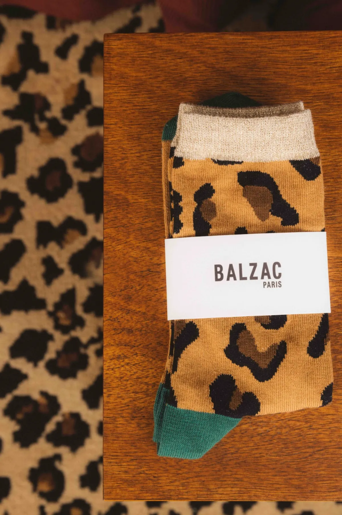 Balzac Paris Chaussettes Léo vert Sale