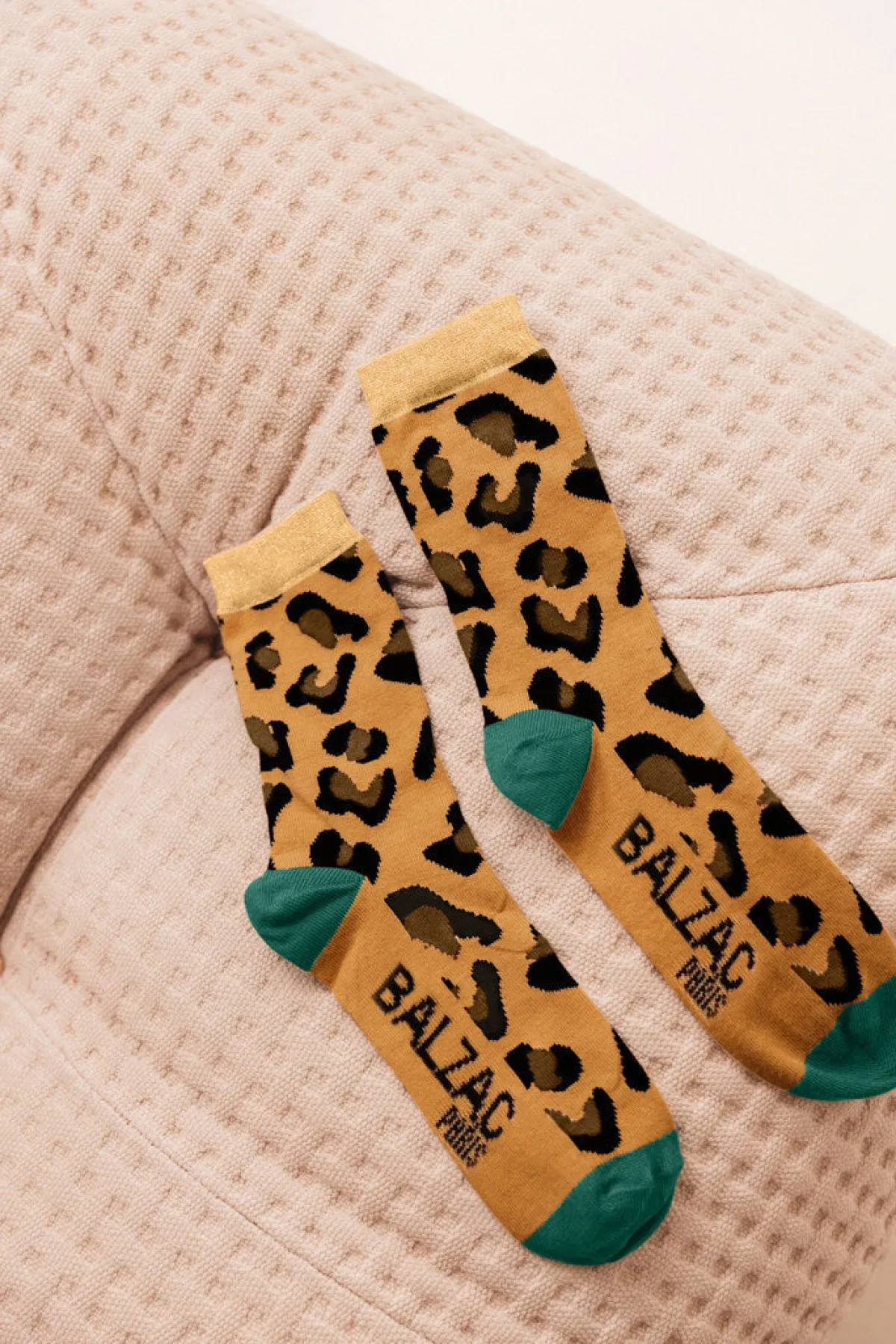 Balzac Paris Chaussettes Léo vert Sale