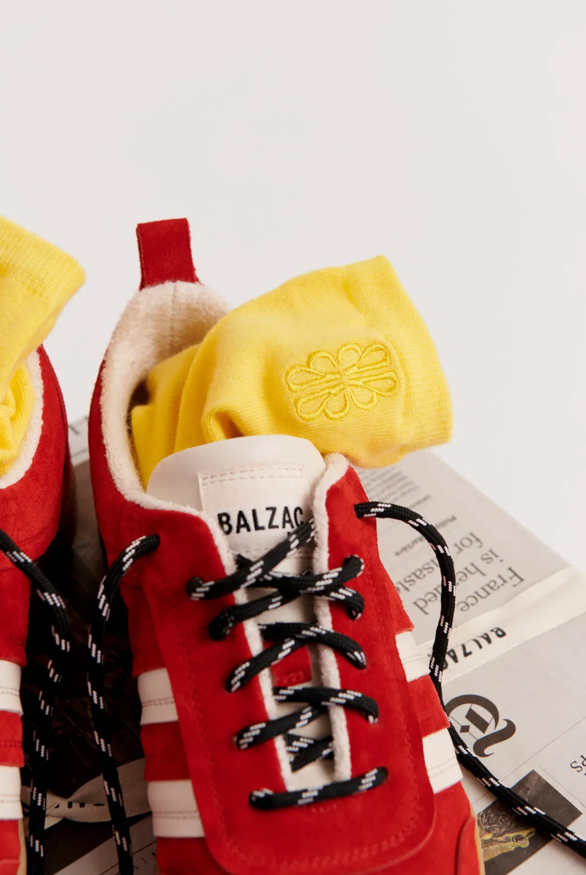 Balzac Paris Chaussettes Tobby Jaune Cheap
