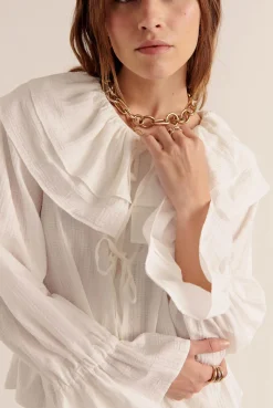 Balzac Paris Chemise Belva Blanc naturel Flash Sale