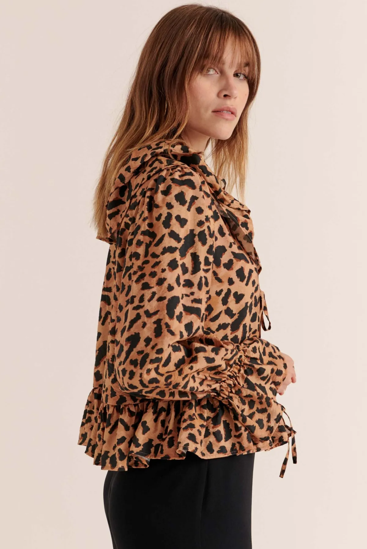 Balzac Paris Chemise Belva Imprimé guépard cappuccino Shop
