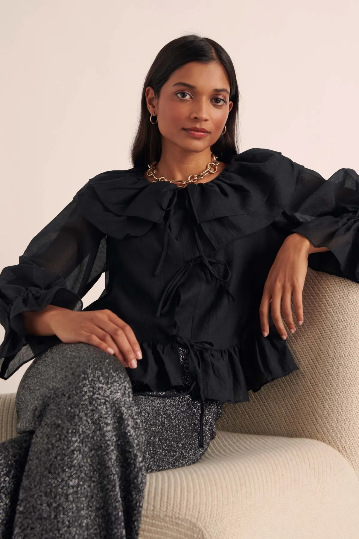 Balzac Paris Chemise Belva Noir Flash Sale