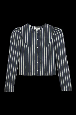 Balzac Paris Chemise Luisa Rayures marine et jaune Store