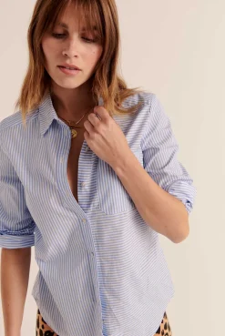 Balzac Paris Chemise Ulysse rayure Bleu Store