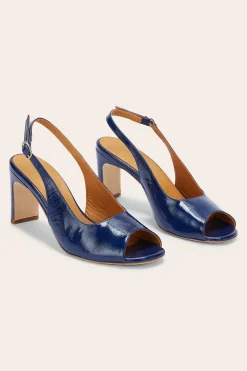 Balzac Paris Escarpins Ode vernis froissé Bleu nuit Fashion