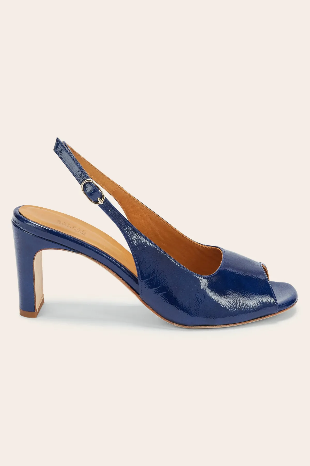 Balzac Paris Escarpins Ode vernis froissé Bleu nuit Fashion