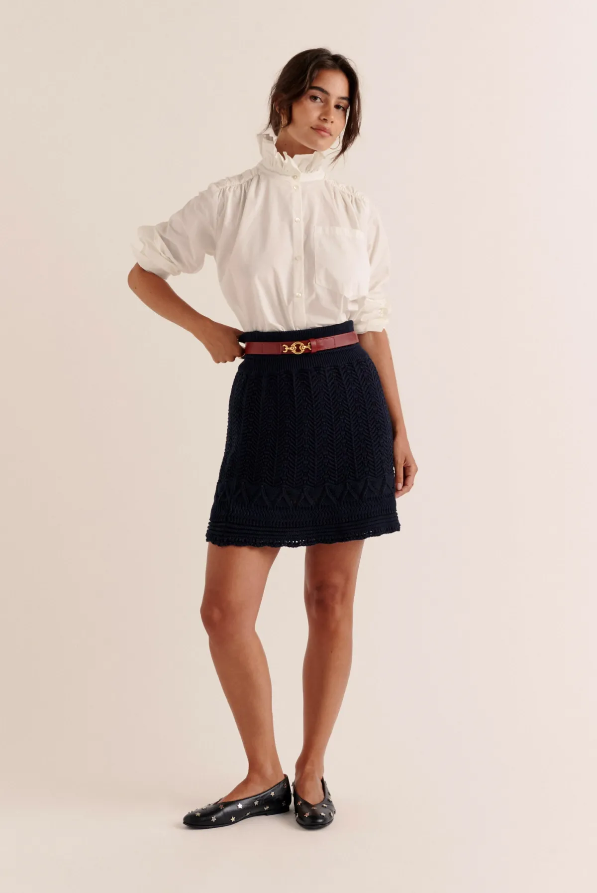 Balzac Paris Jupe Phoebe Marine Hot