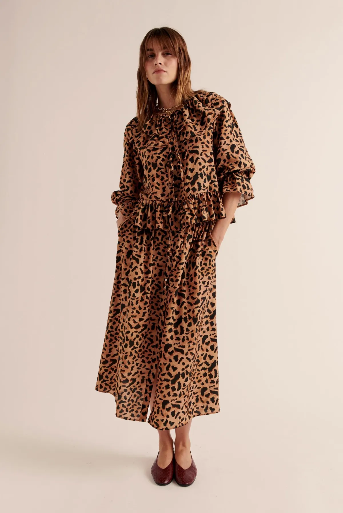 Balzac Paris Jupe Sally Imprimé guépard cappuccino Fashion