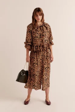 Balzac Paris Jupe Sally Imprimé guépard cappuccino Fashion