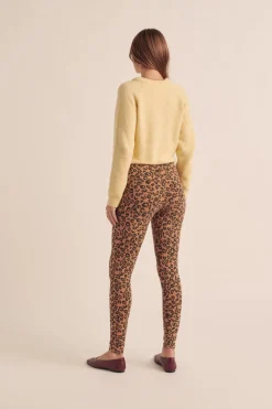 Balzac Paris Legging Calme Léopard café Fashion