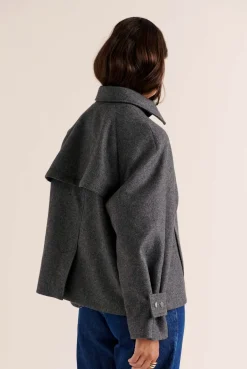 Balzac Paris Manteau Beauny Gris anthracite Cheap