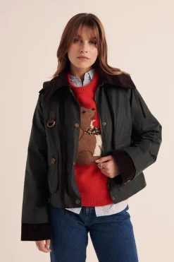 Balzac Paris Manteau Céline kaki et léopard Barbour x BP Capuche amovible vendue séparément Best Sale