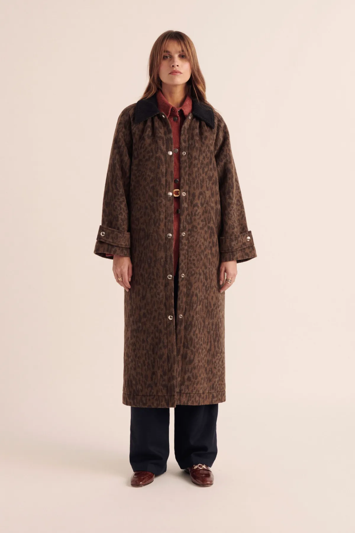 Balzac Paris Manteau Gary Léopard foncé Discount