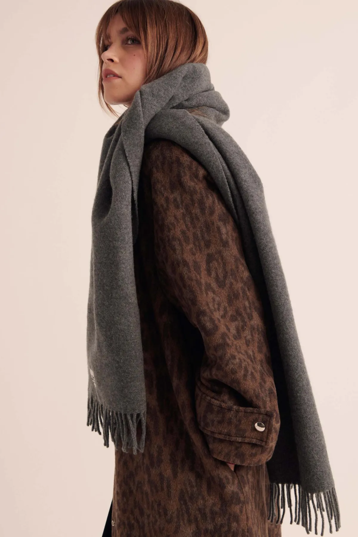Balzac Paris Manteau Gary Léopard foncé Discount