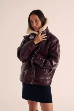 Balzac Paris Manteau Lewis Bordeaux Sale