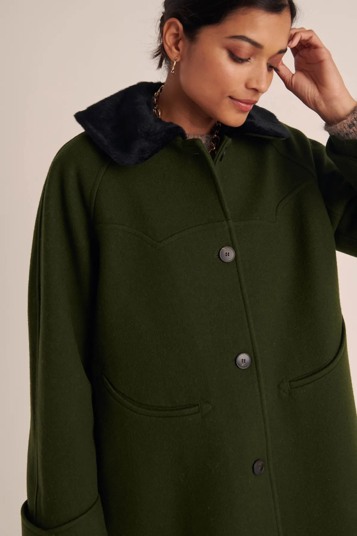 Balzac Paris Manteau Nicole Kaki Best