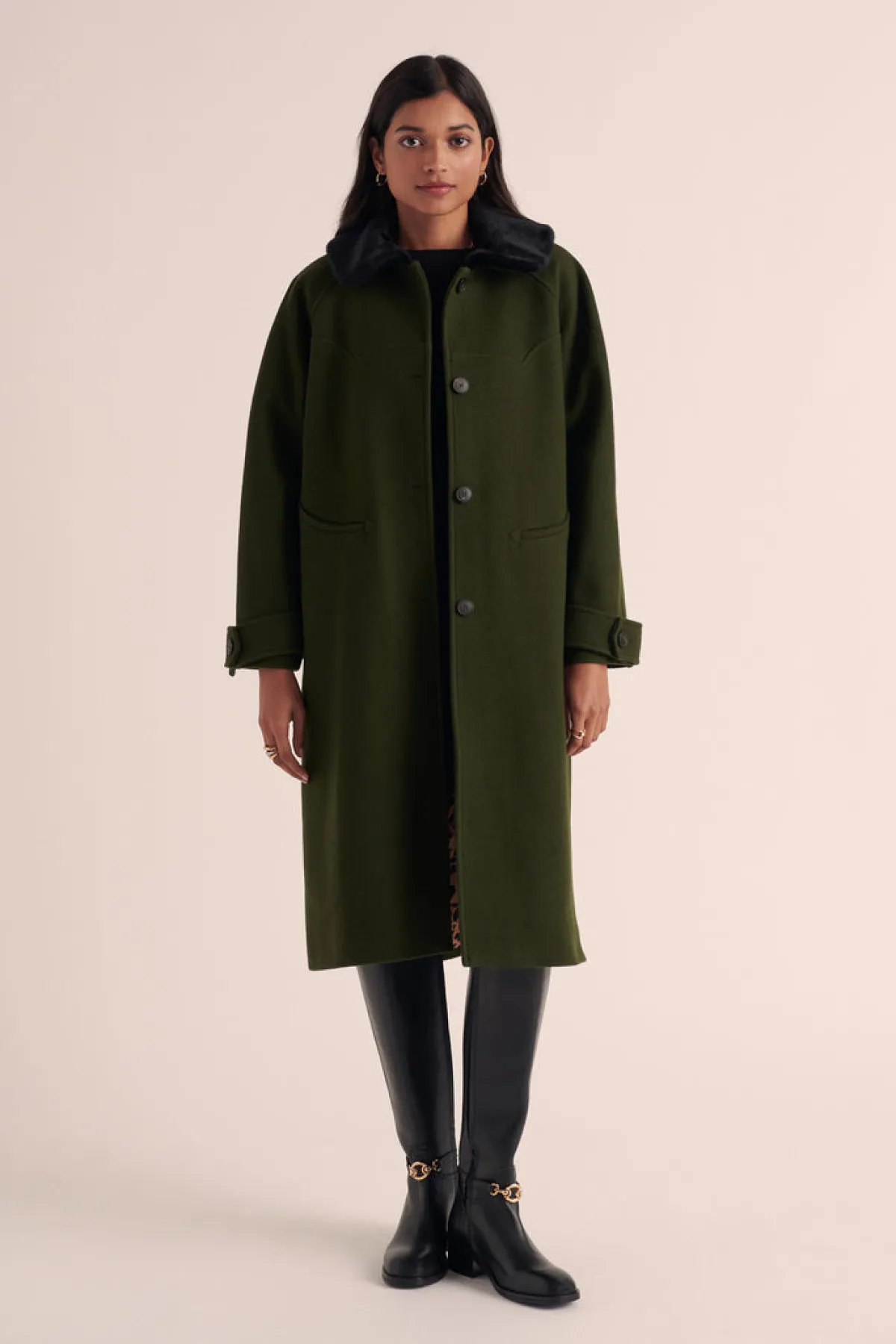 Balzac Paris Manteau Nicole Kaki Best