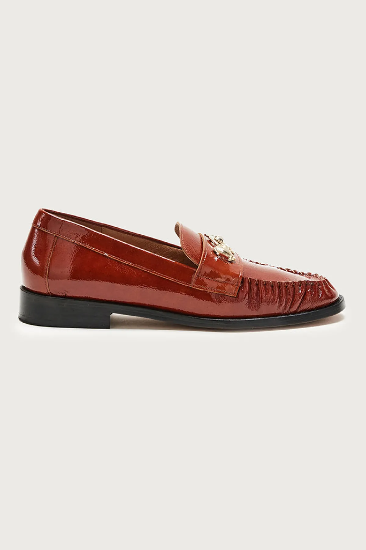 Balzac Paris Mocassins Barnabé Vernis chocolat Sale