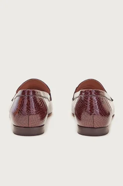 Balzac Paris Mocassins Flavie embossé vernis chocolat Chocolat embossé Best Sale