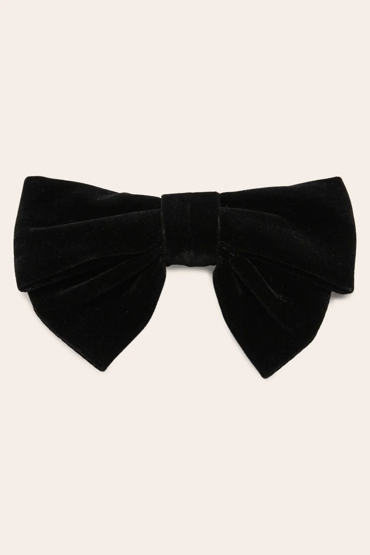 Balzac Paris Nœud Horacio Velours noir Discount