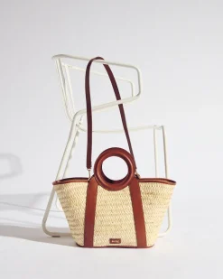 Balzac Paris Panier Paulina tressé naturel et cognac Tressé naturel et cogac Fashion