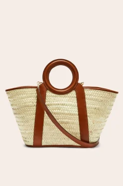 Balzac Paris Panier Paulina tressé naturel et cognac Tressé naturel et cogac Fashion