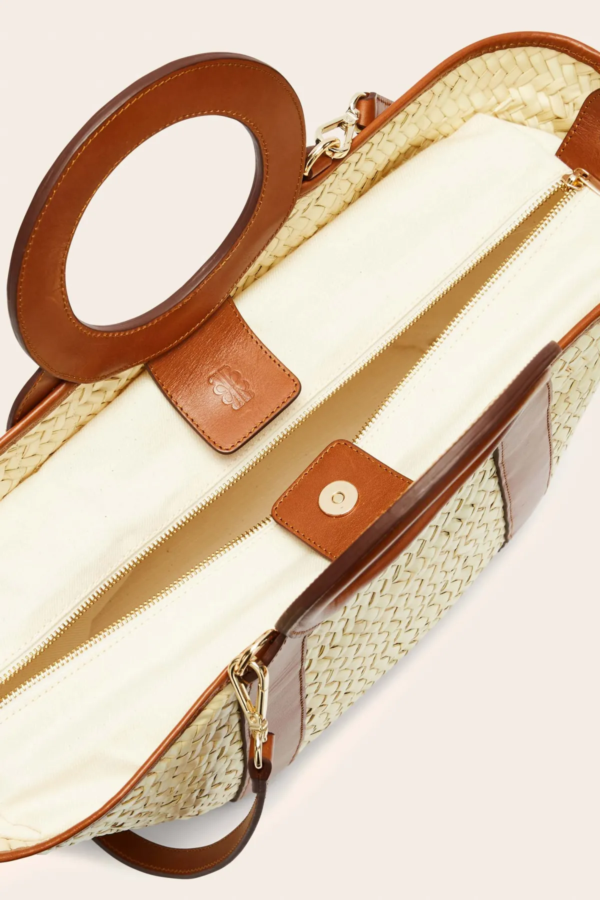 Balzac Paris Panier Paulina tressé naturel et cognac Tressé naturel et cogac Fashion