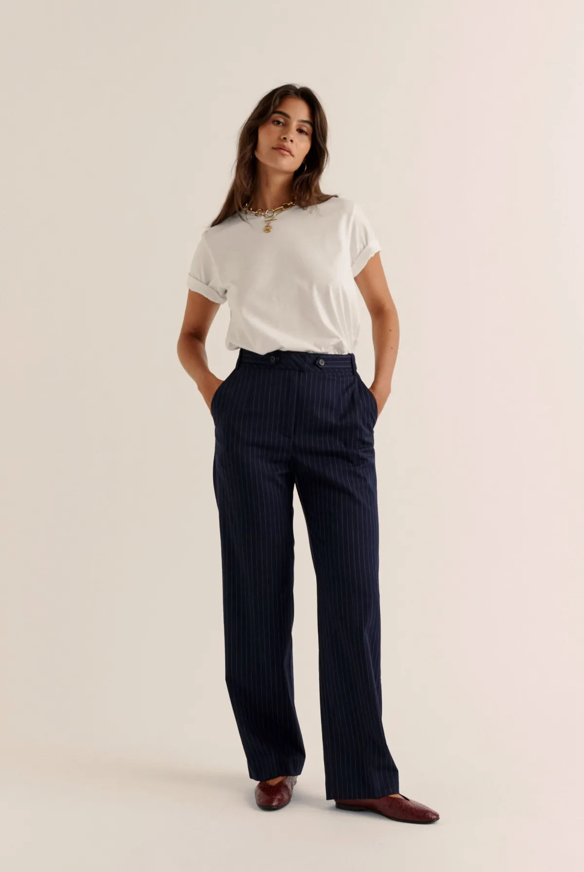Balzac Paris Pantalon Dan Rayures marine Online