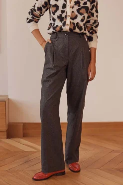 Balzac Paris Pantalon John Gris chiné Discount